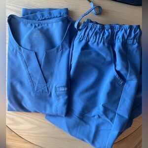 JAANUU light blue scrubs